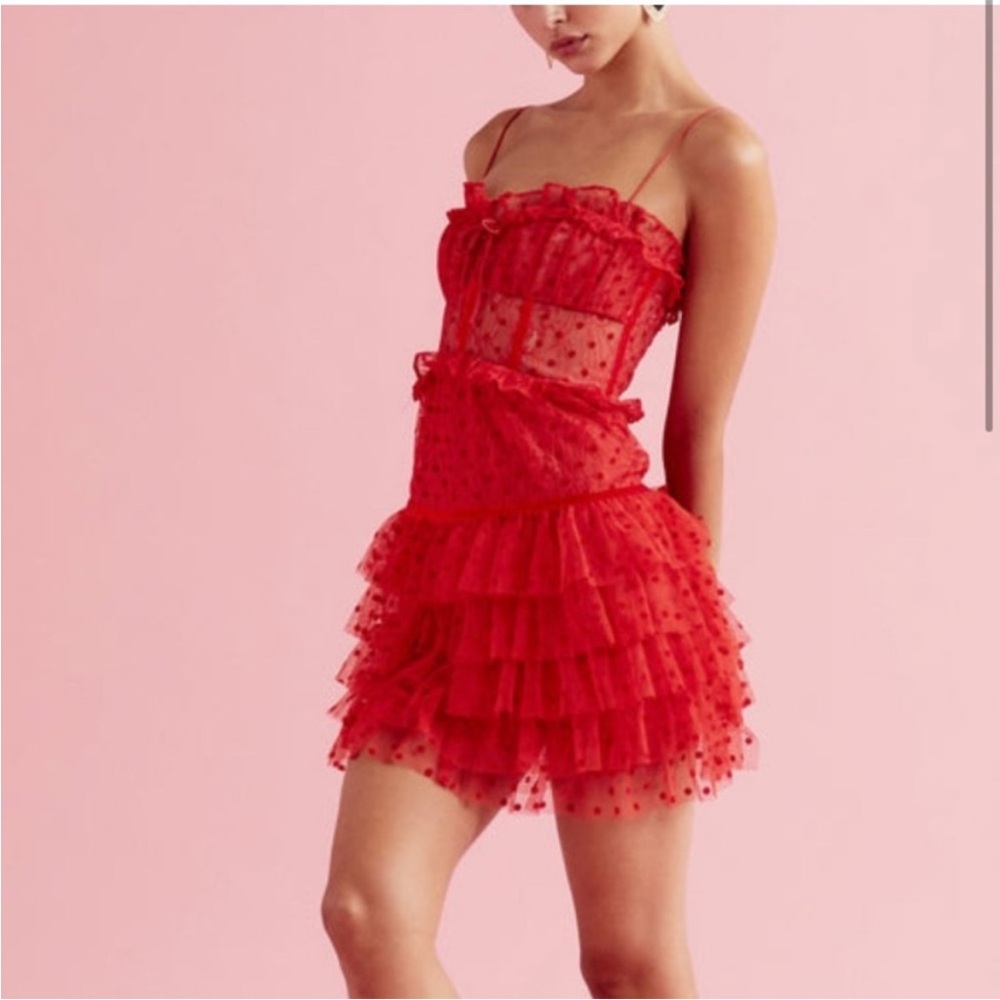 For Love & Lemons Jules mini dress